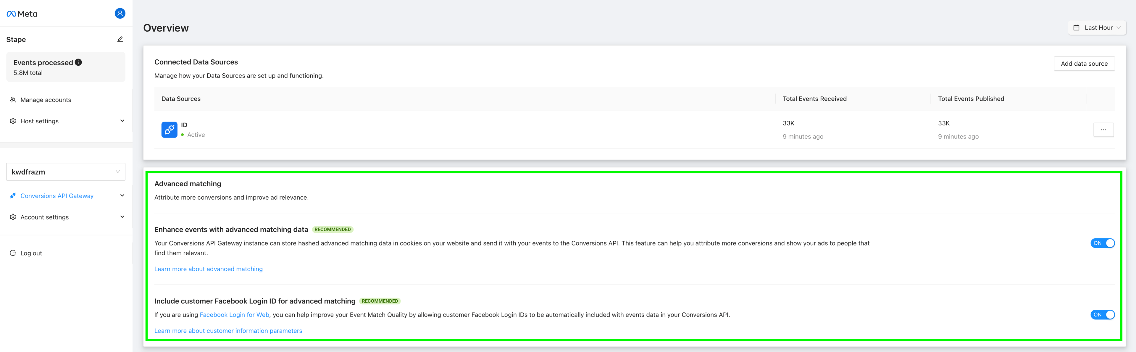 Geavanceerde matching binnen de CAPIG hub-interface