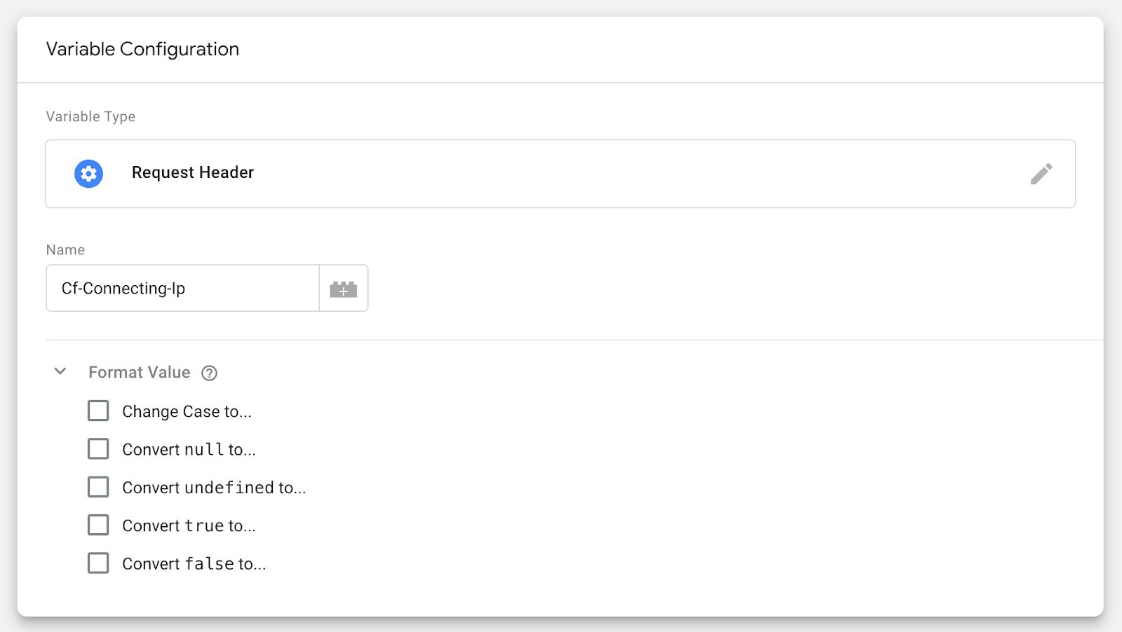 Request Header variable