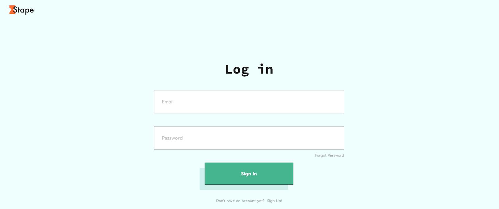 Log in to Stape