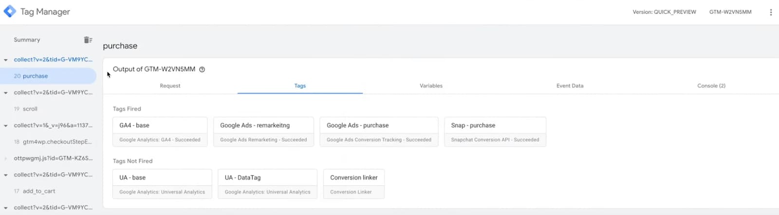 Preview Mode in GTM