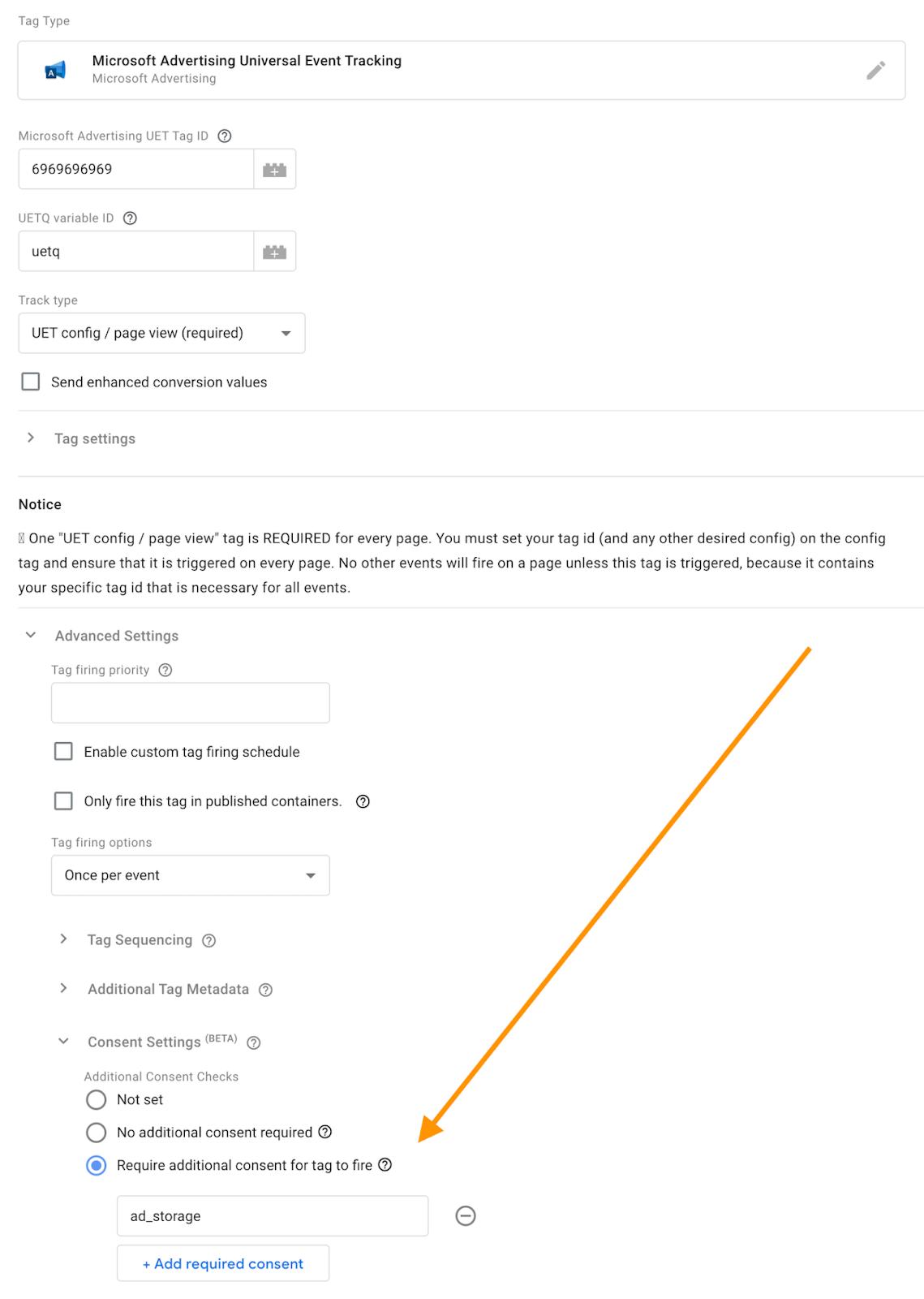 microsoft tag configuration