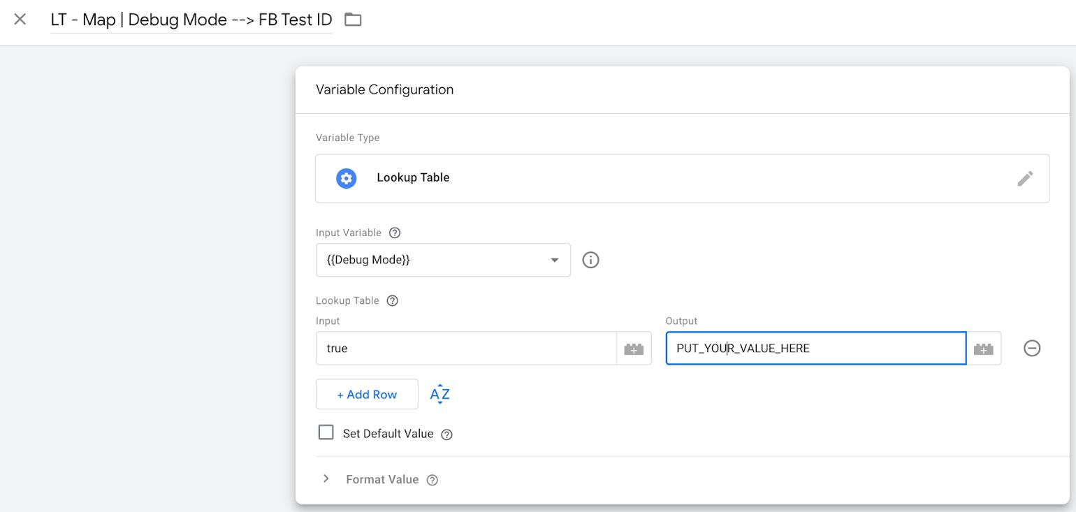 Lookup Table variable