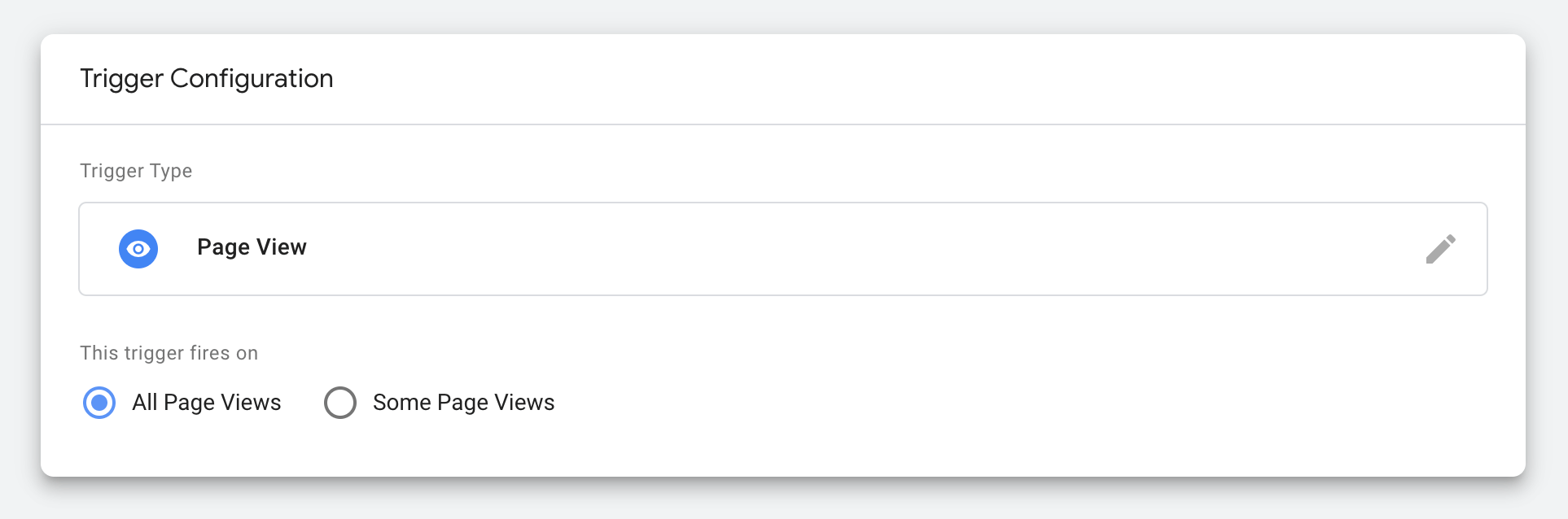 Trigger configuration for Bloomreach tag