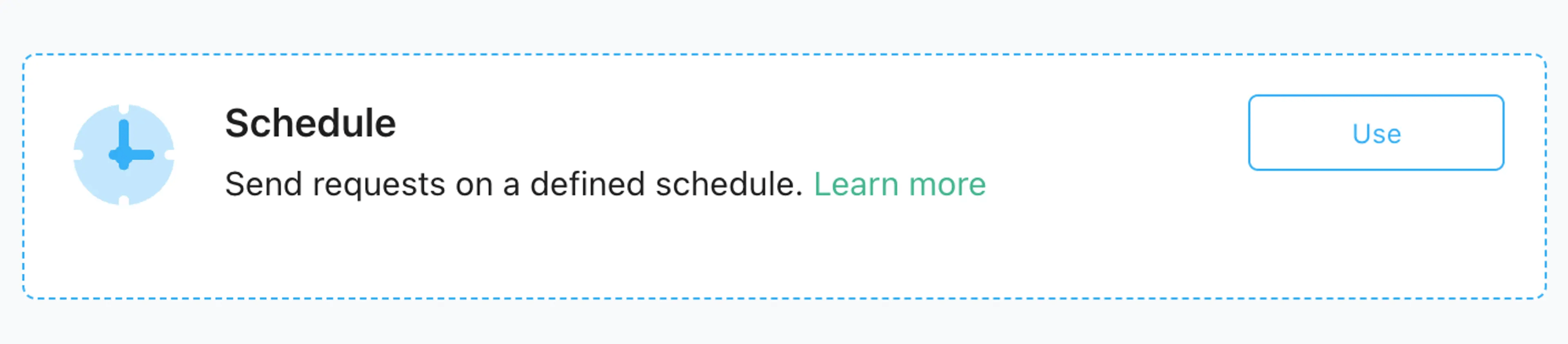 Send requests on a defined schedule with stape.io