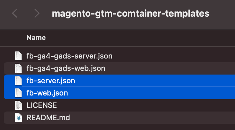 GTM templates for magento 2