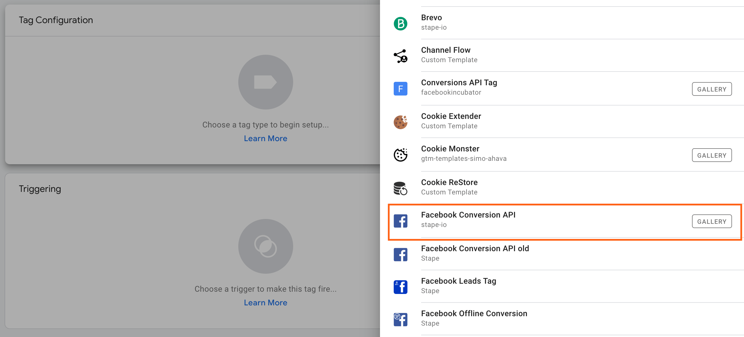 Facebook Conversions API Tag in server GTM