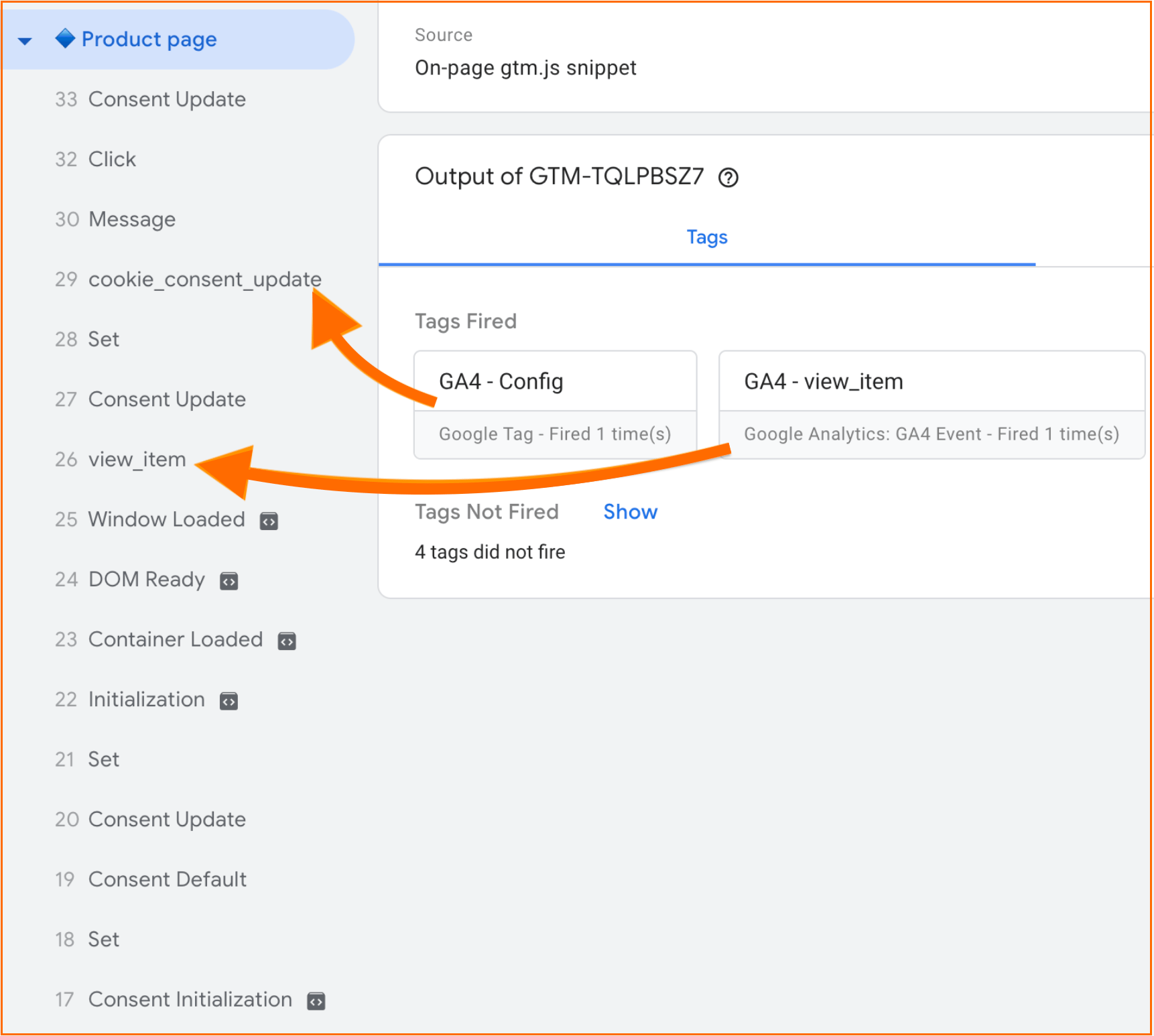 GA4 event tags firing earlier than the Google tag