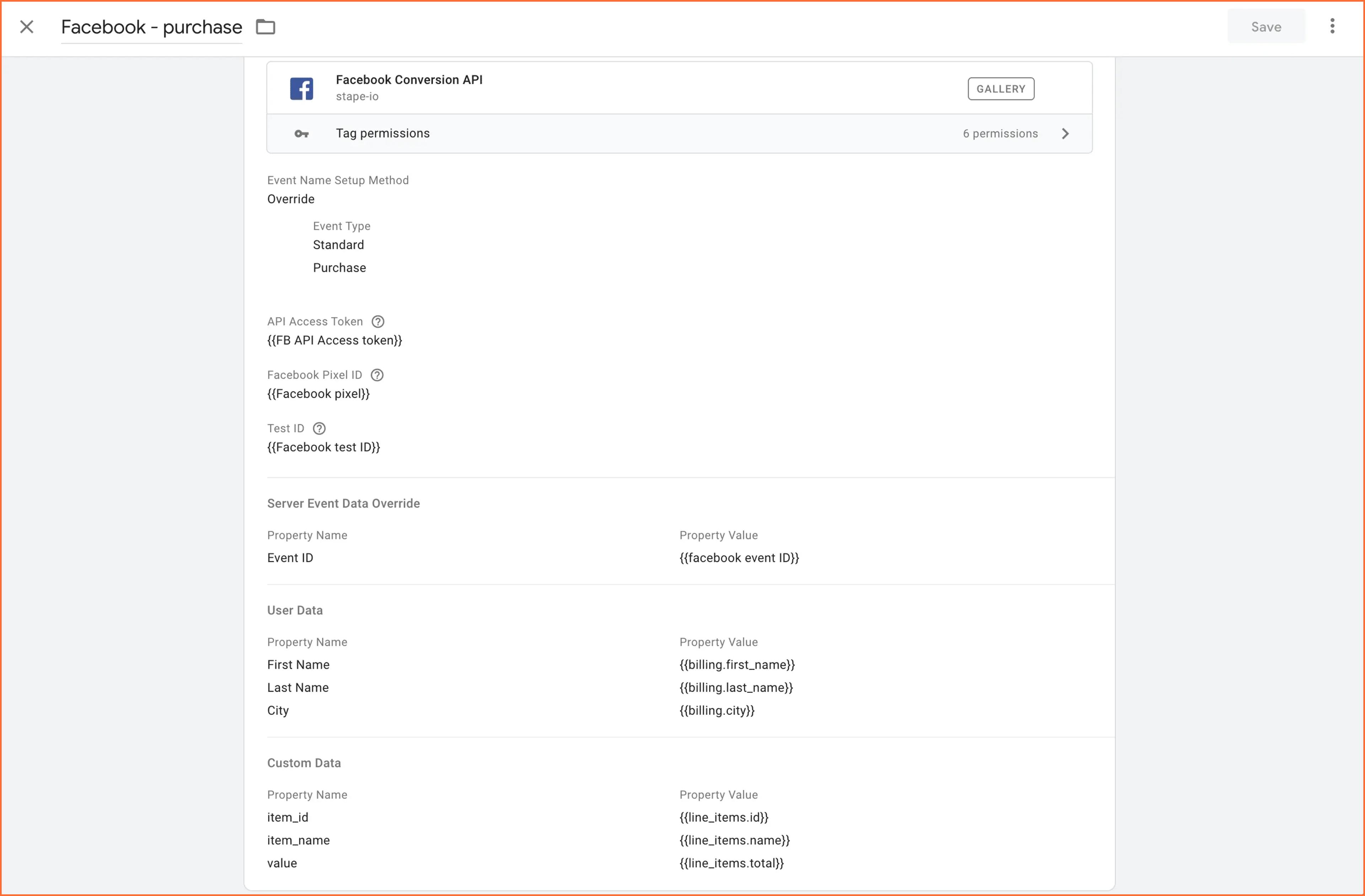 Facebook conversion API for the webhook