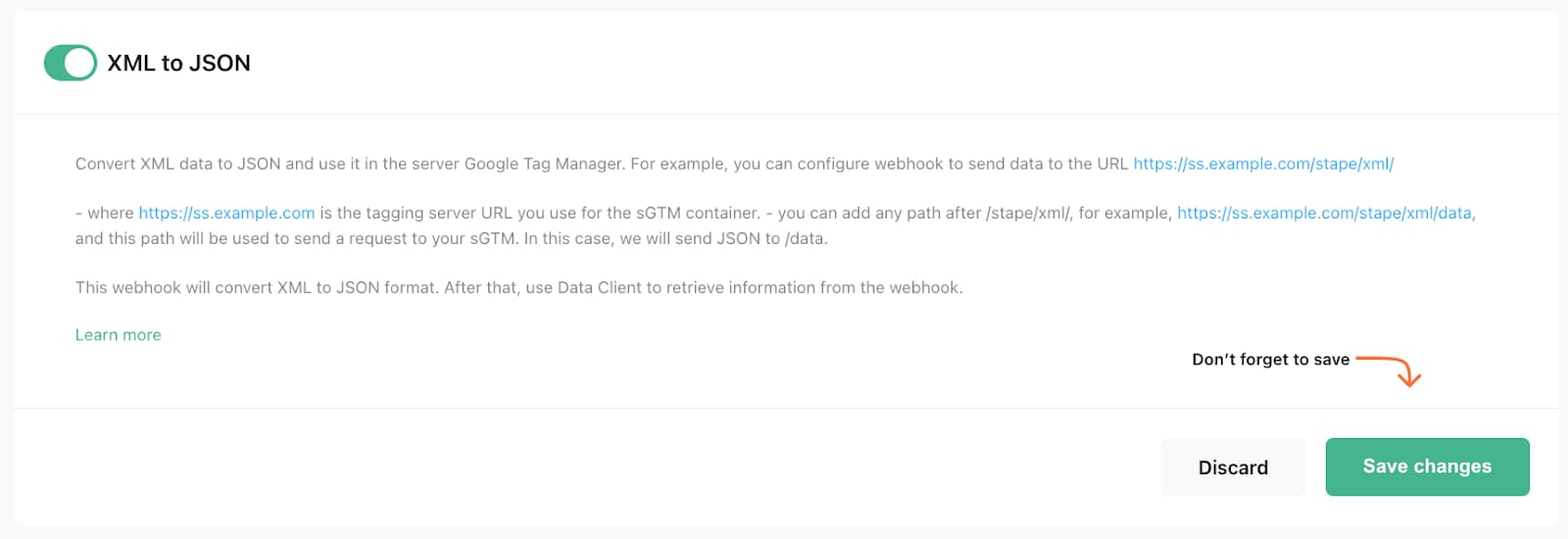 XML to JSON