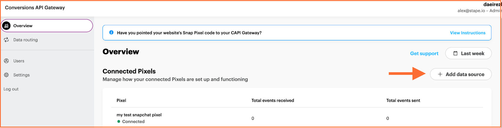 Click "Add data source"