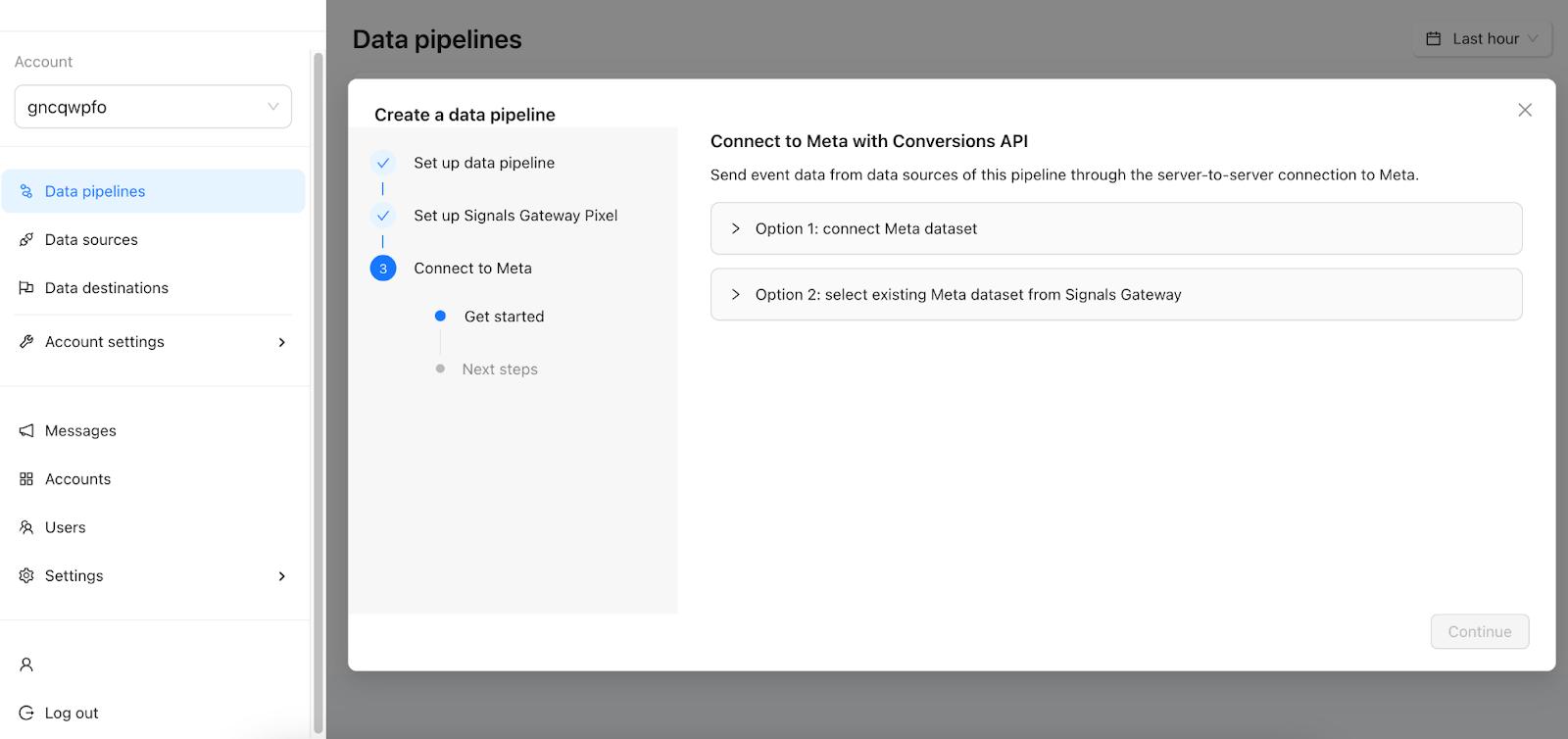 Conéctese a Meta con la API de conversiones.