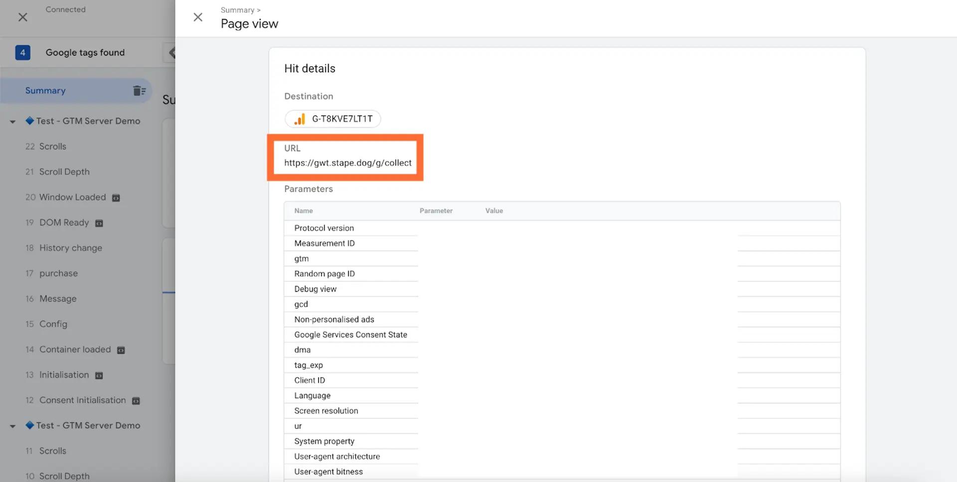 Open Summary → Output → Hits Sent