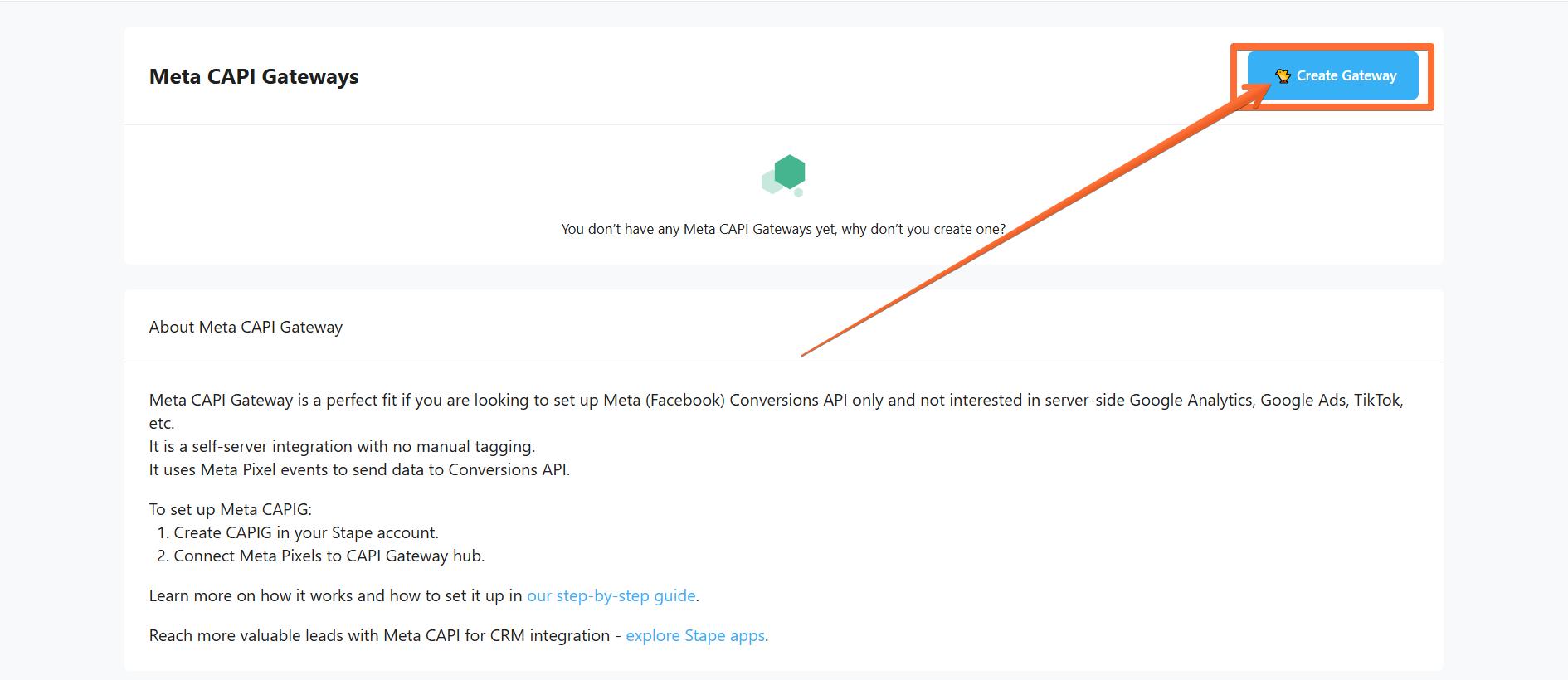 Click Create Gateway