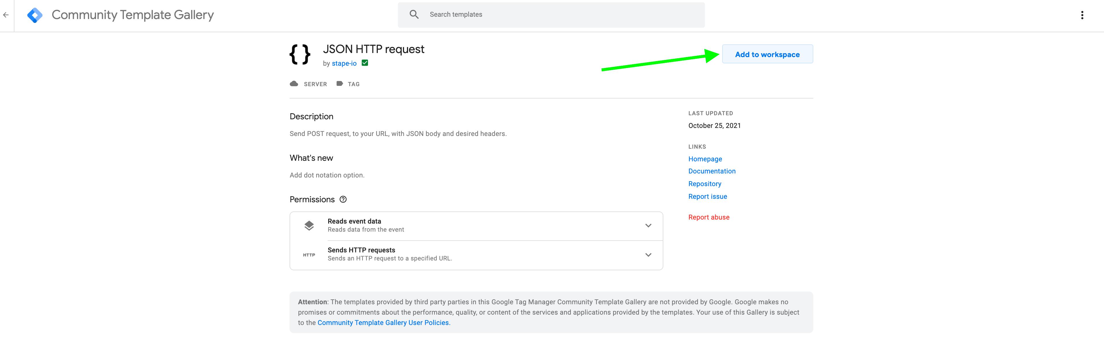 JSON HTTP request