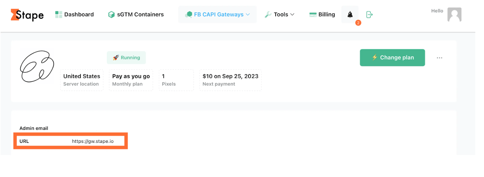 CAPIG hub URL