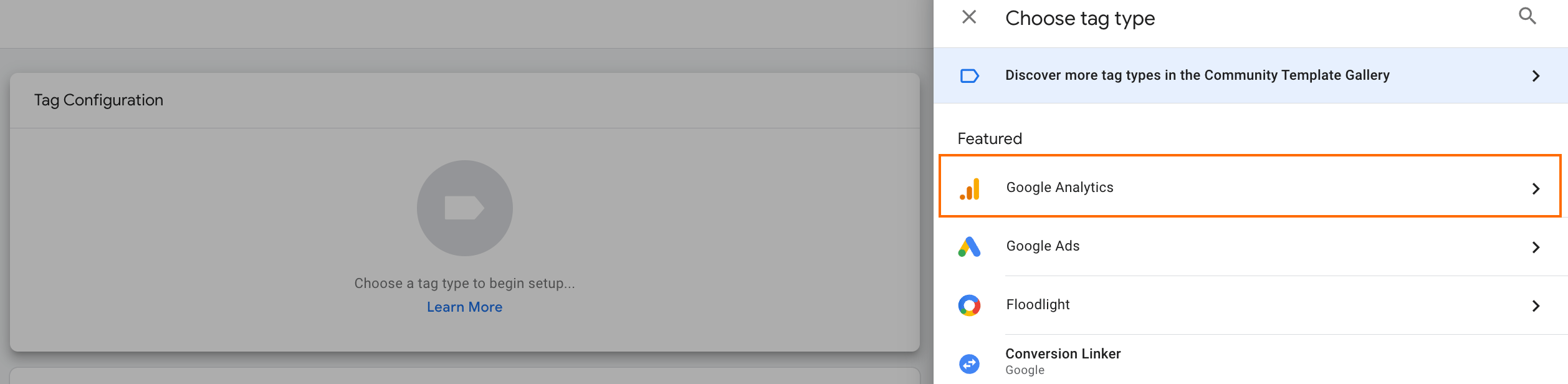 Google Analytics tag
