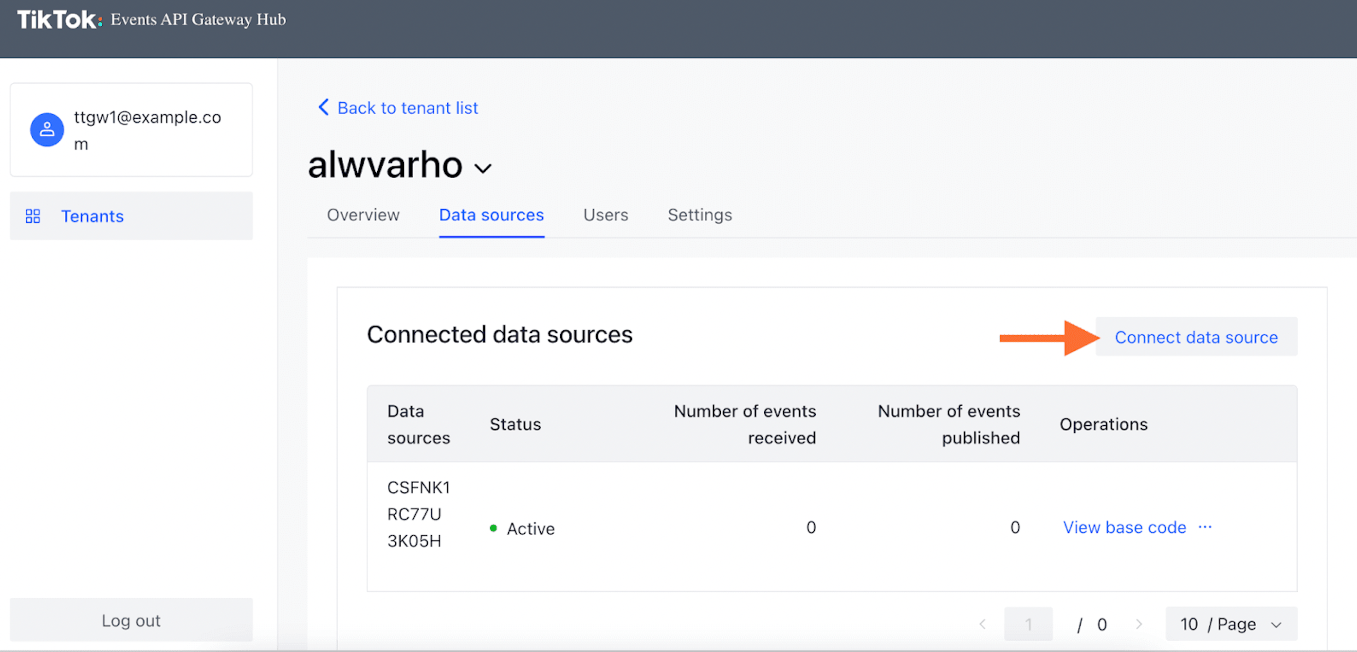 Connect data source