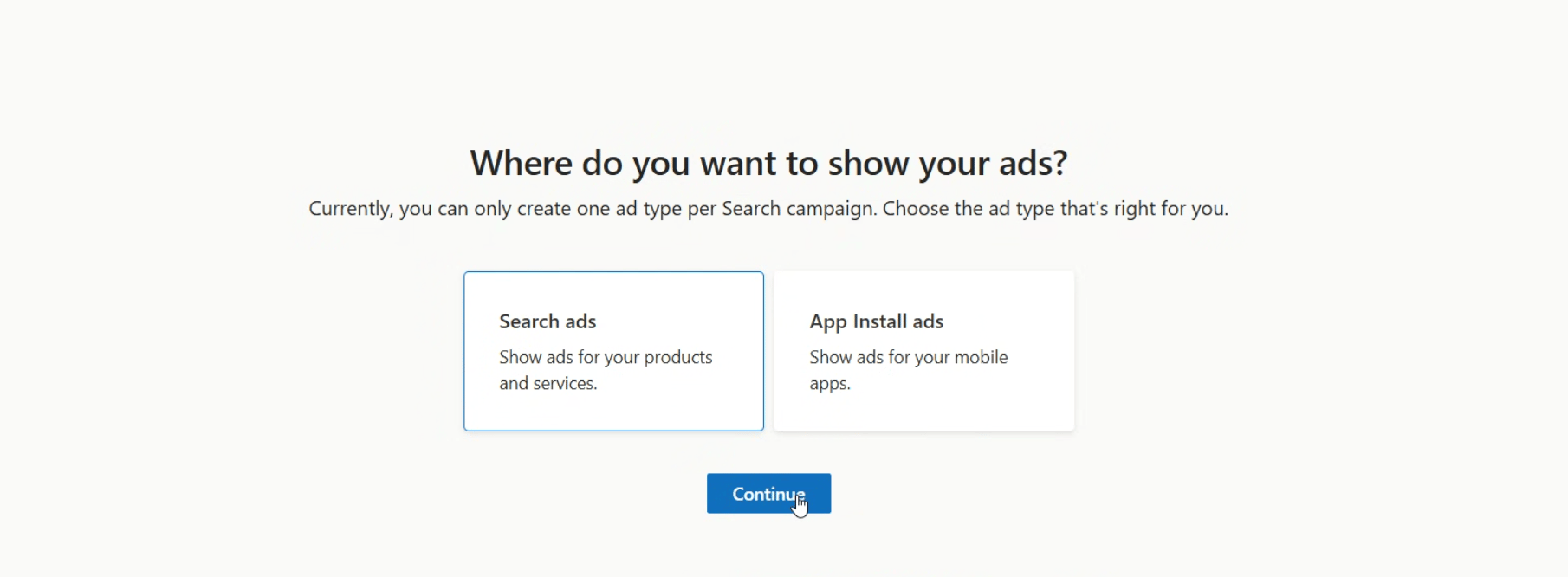 Show ad on desktop or mobile