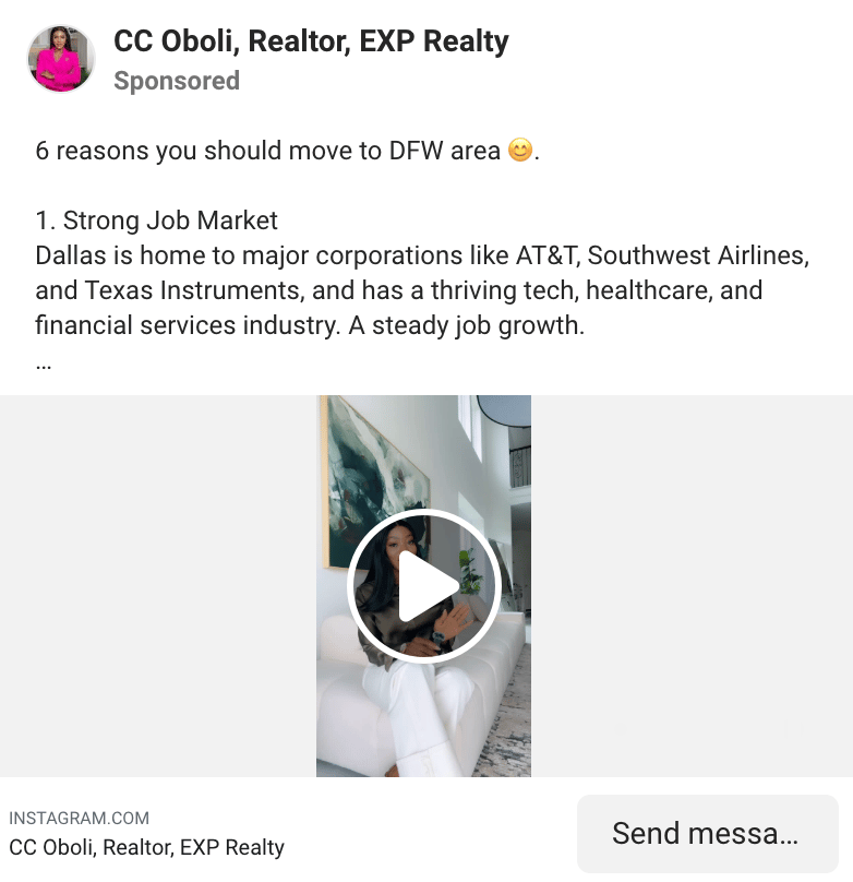 Instagram ad