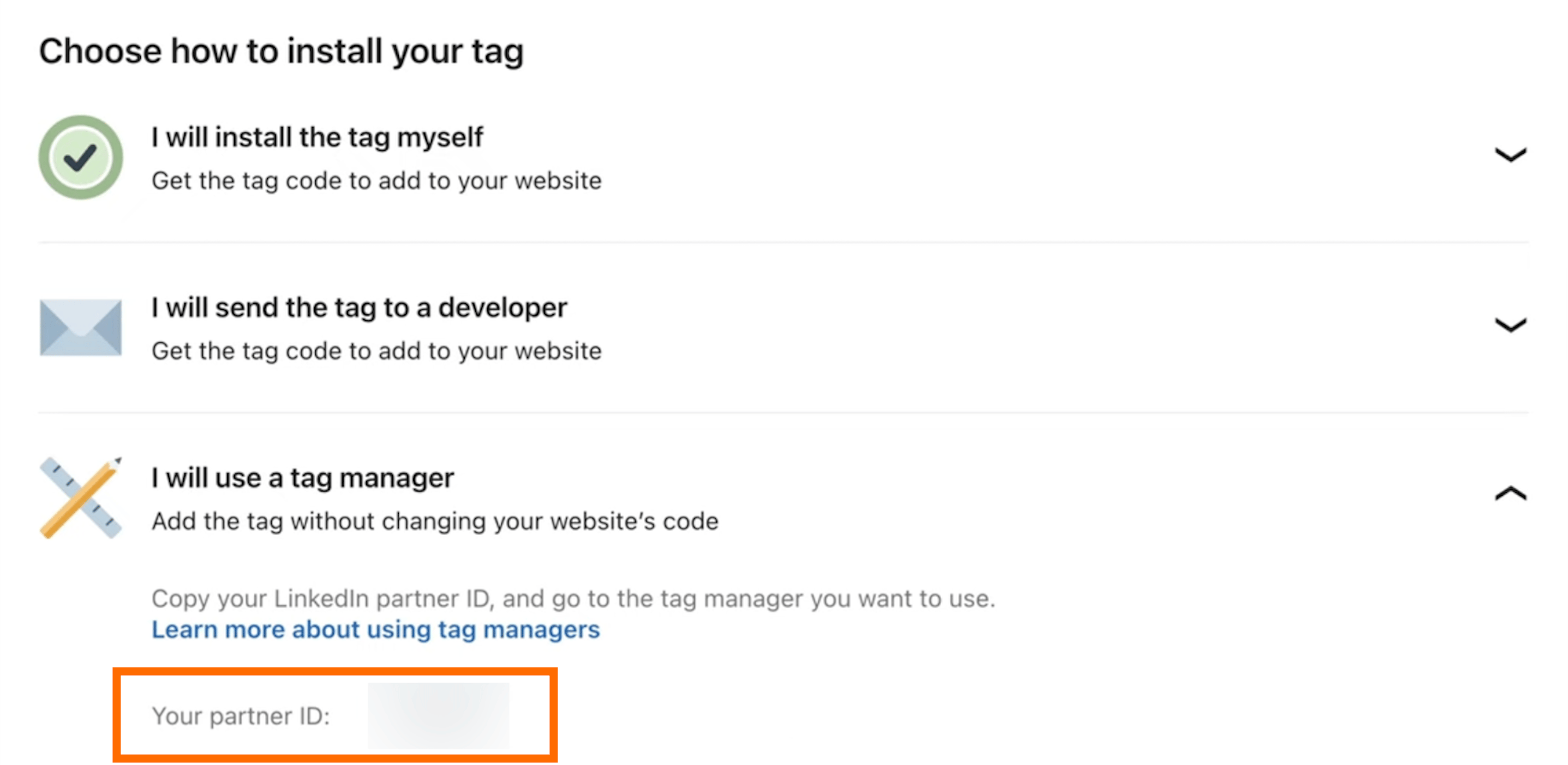 Partner ID in LinkedIn