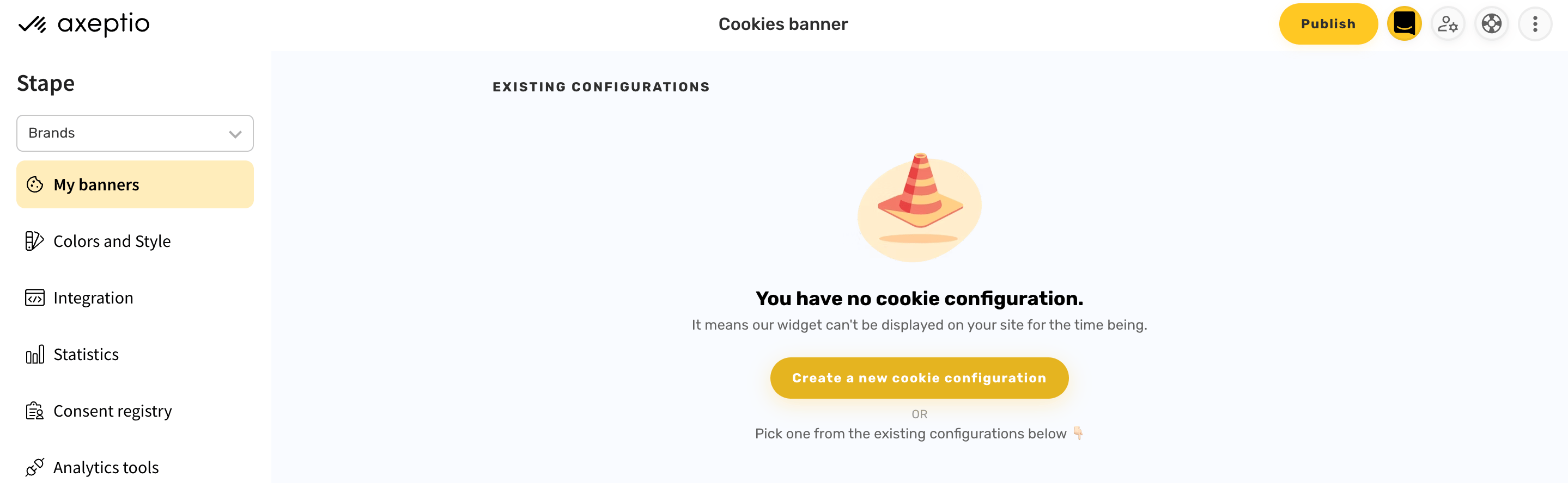 Create a new cookie configuration