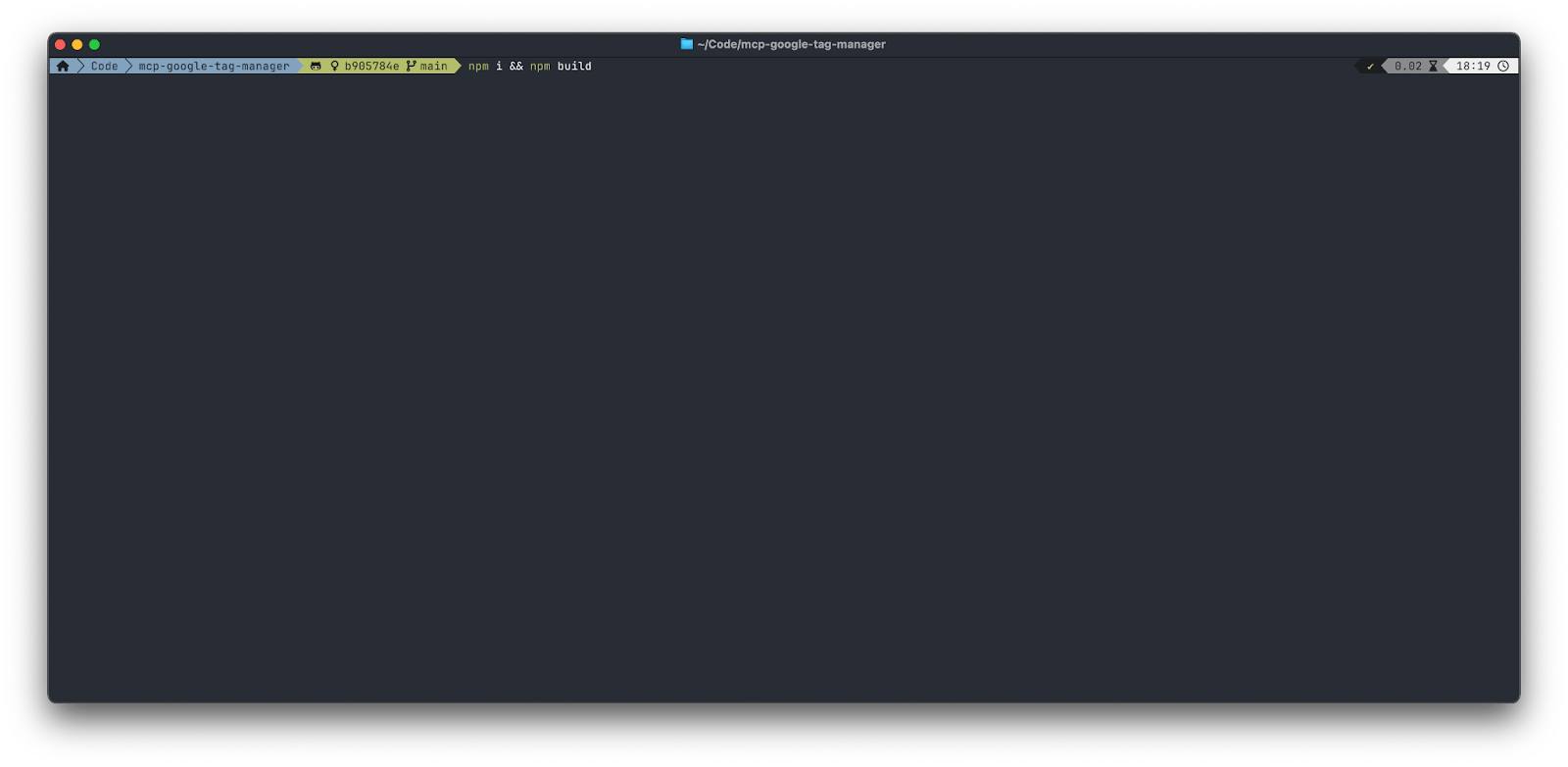 npm install &amp;&amp; npm build