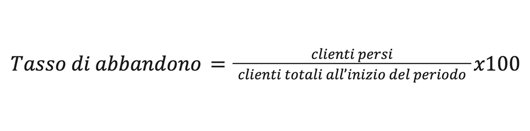 Formula di calcolo del tasso di abbandono