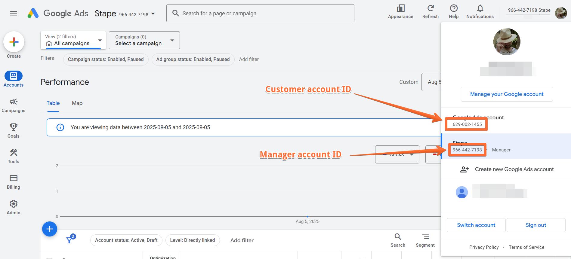 How to find the Customer ID