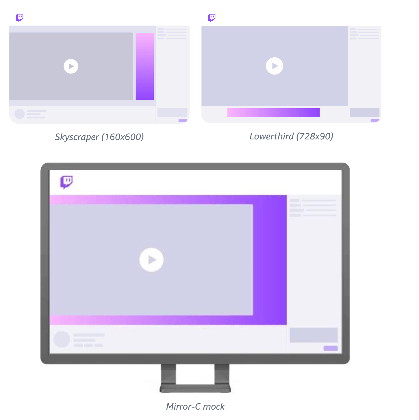 Stream display ads