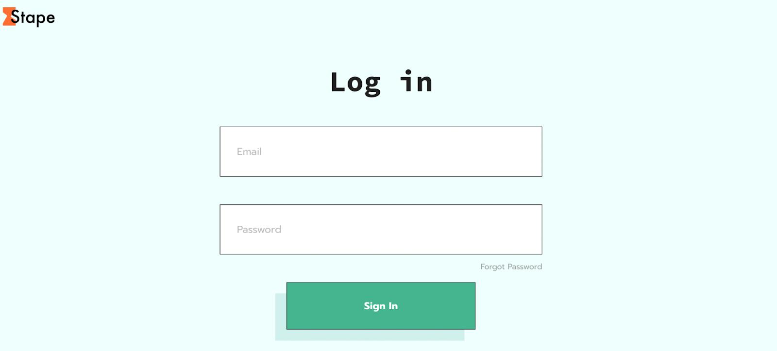Log in to Stape account