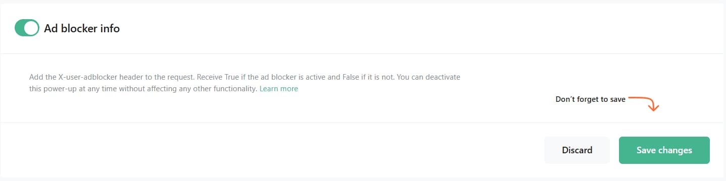 Ad Blocker Info power-up
