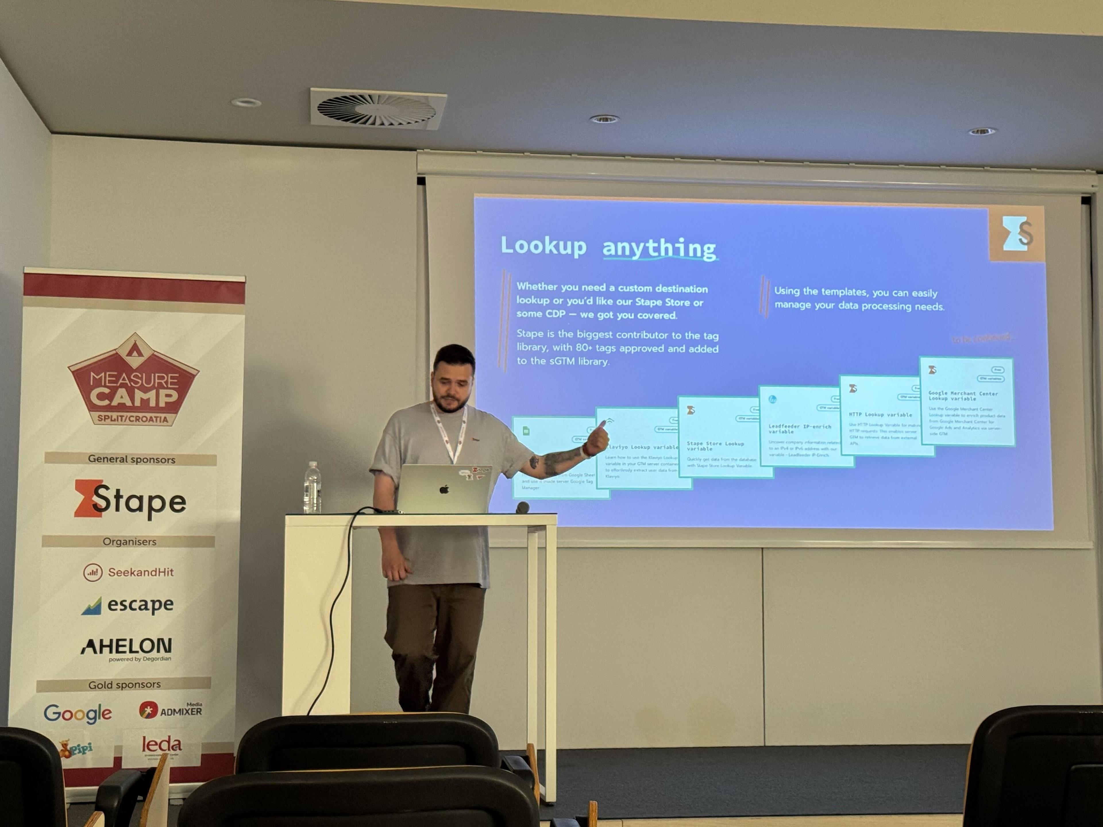 Dan Murovtsev from Stape at MeasureCamp Split, Croatia 2025 