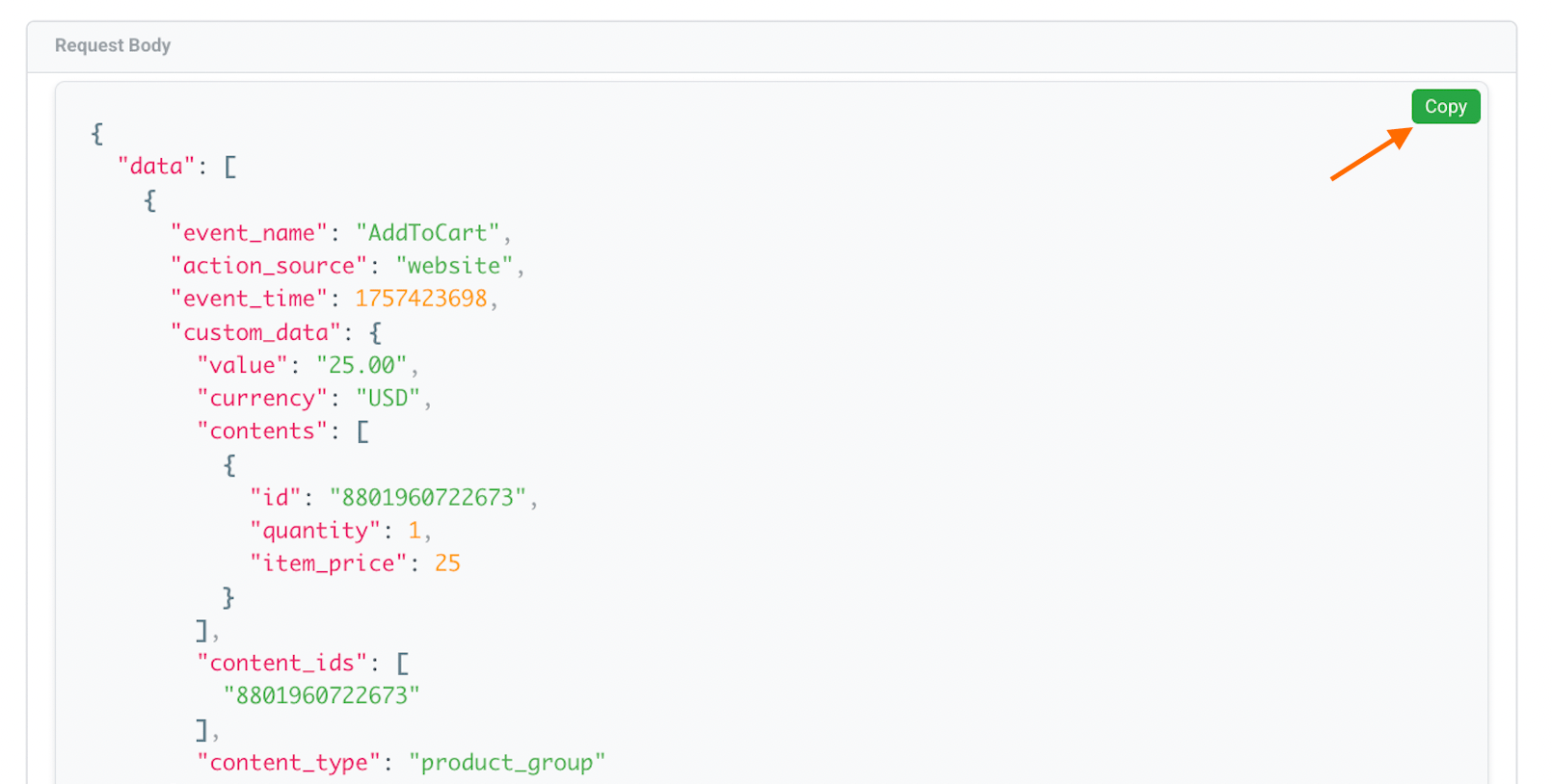 Copy Request Body
