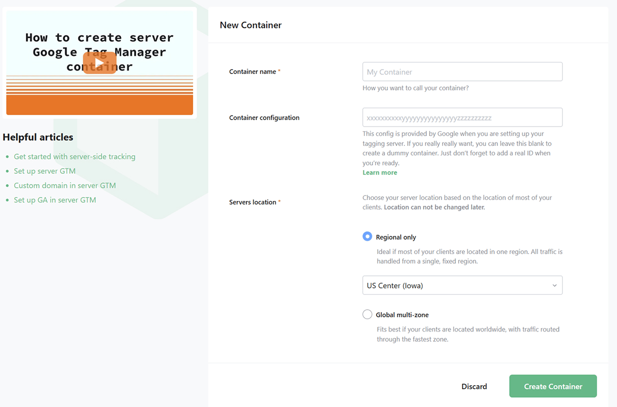 Create an account with Stape and host