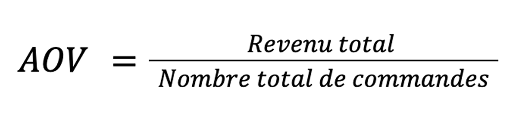 Formule de calcul de l'AOV