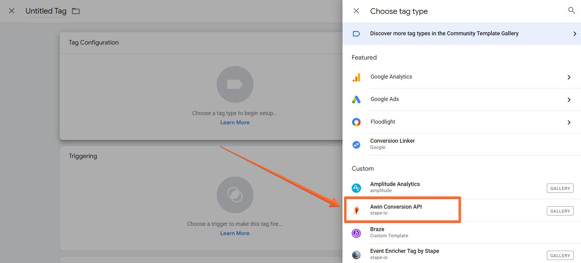 Select Awin Conversion API