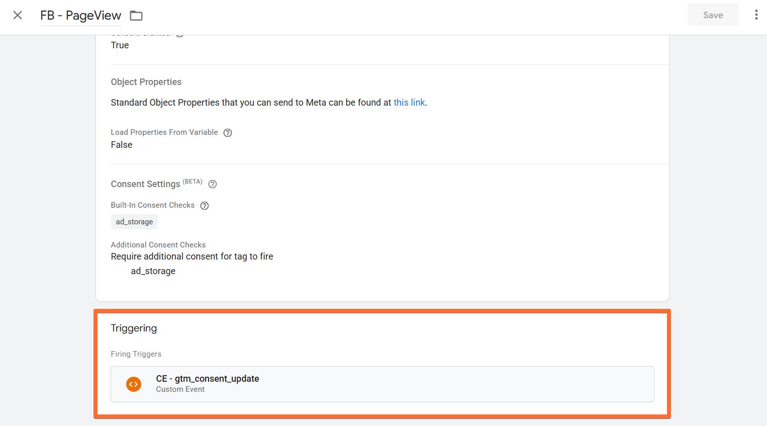 gtm_consent_update as the trigger for&nbsp;tags that are supposed to fire at first touch