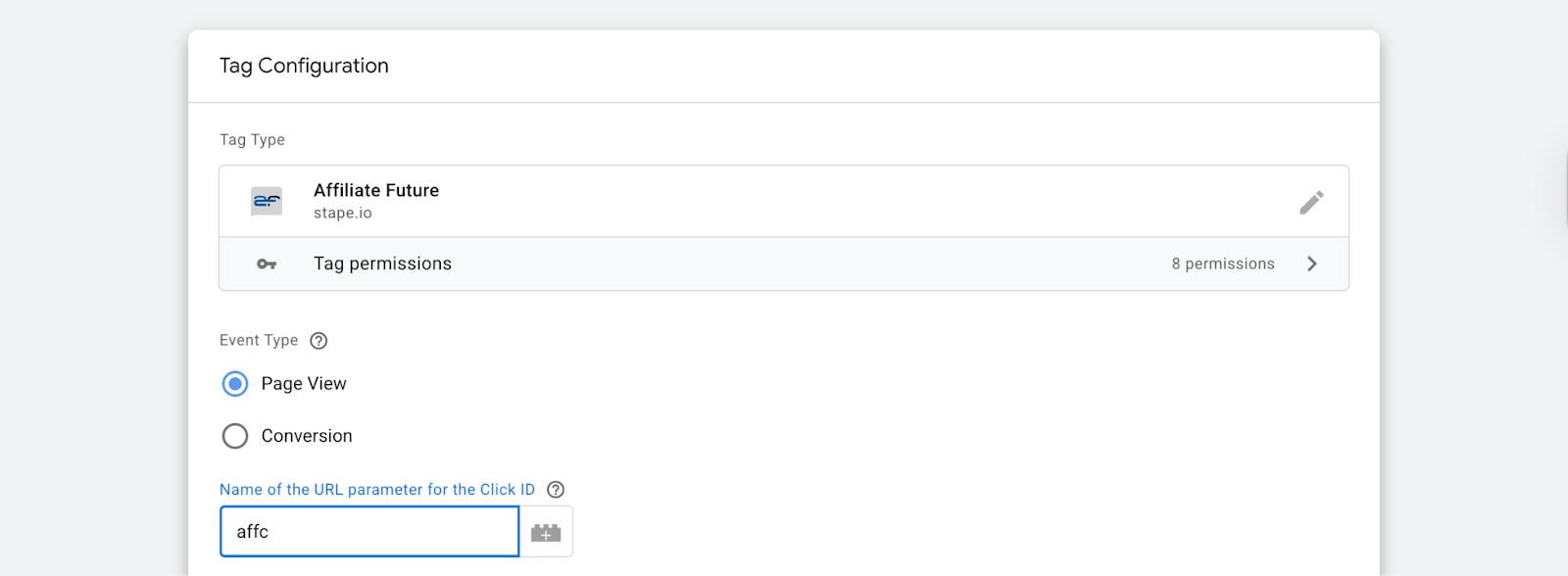 “affc” as the Name of the URL