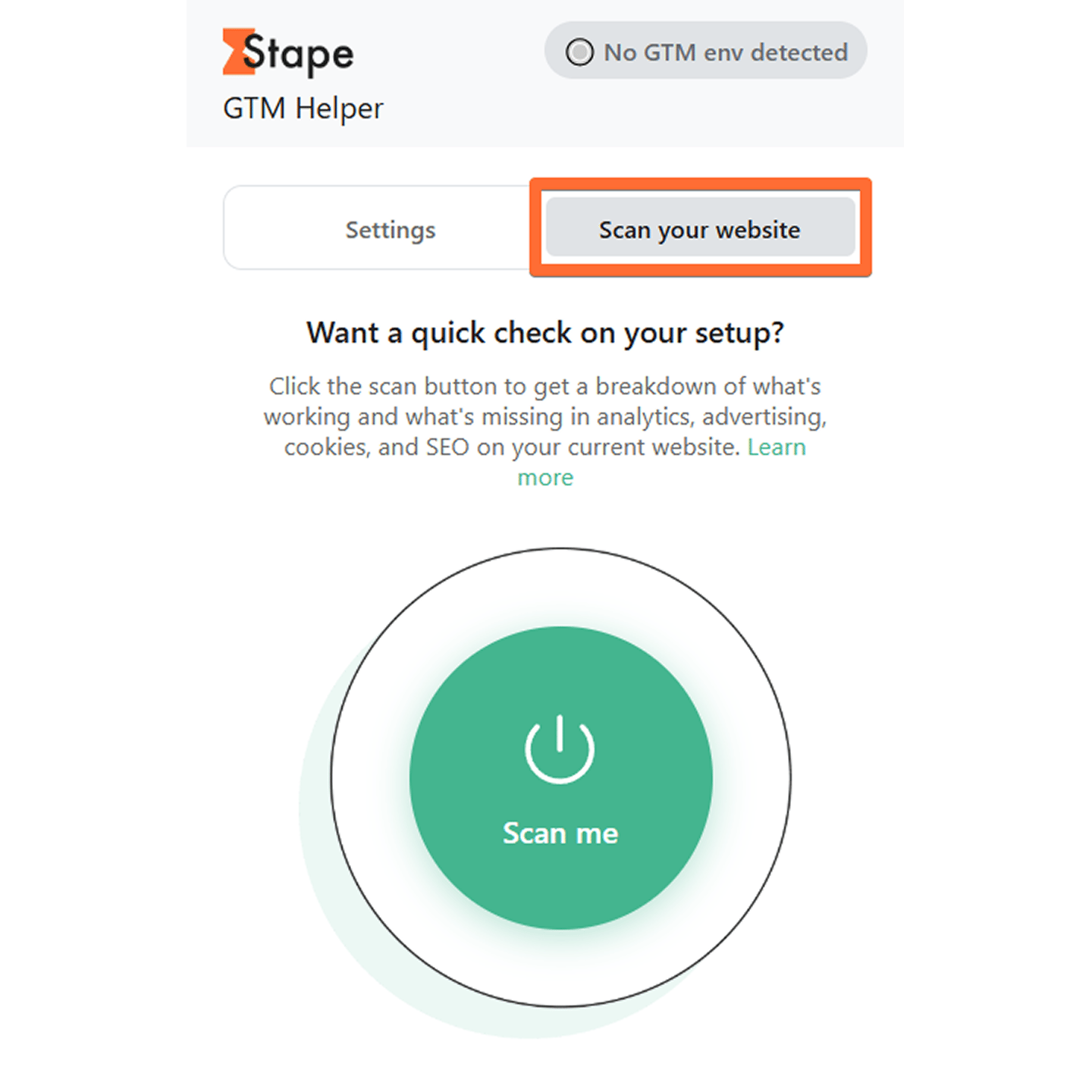 Scanner interface
