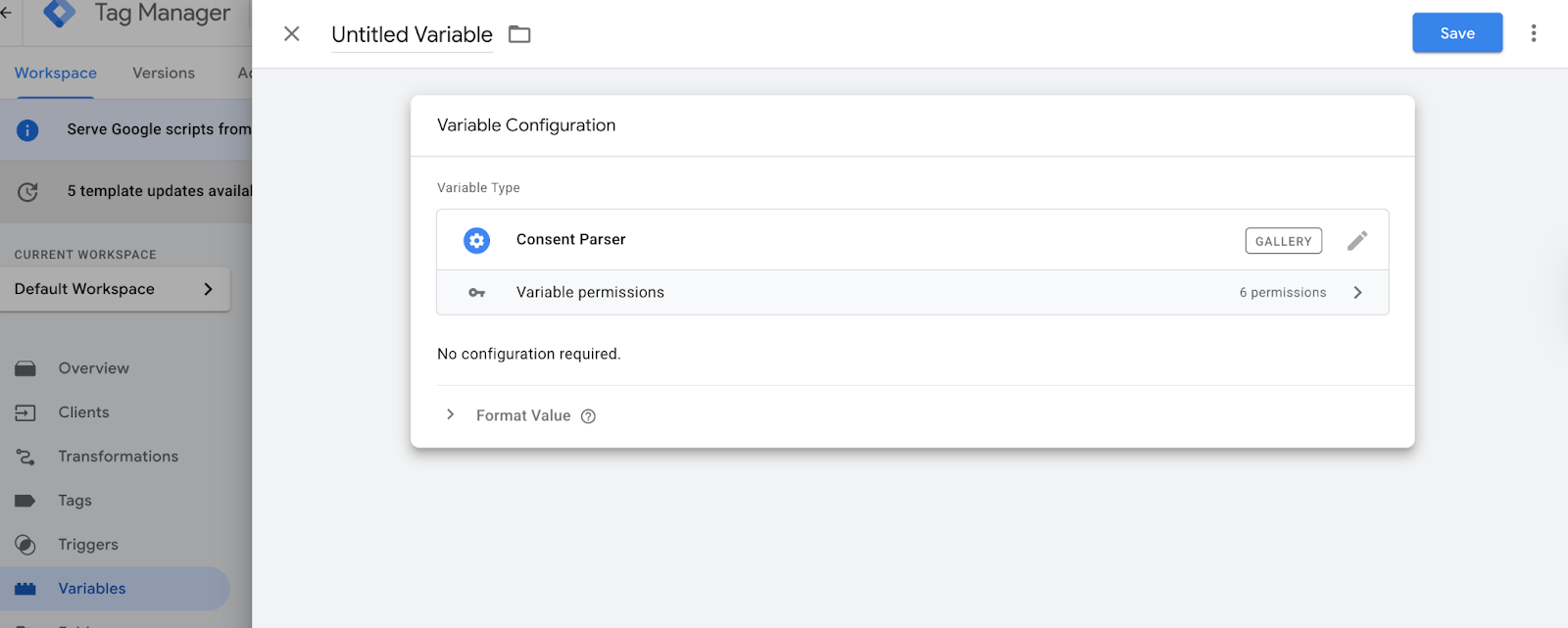 Content Parser variable 