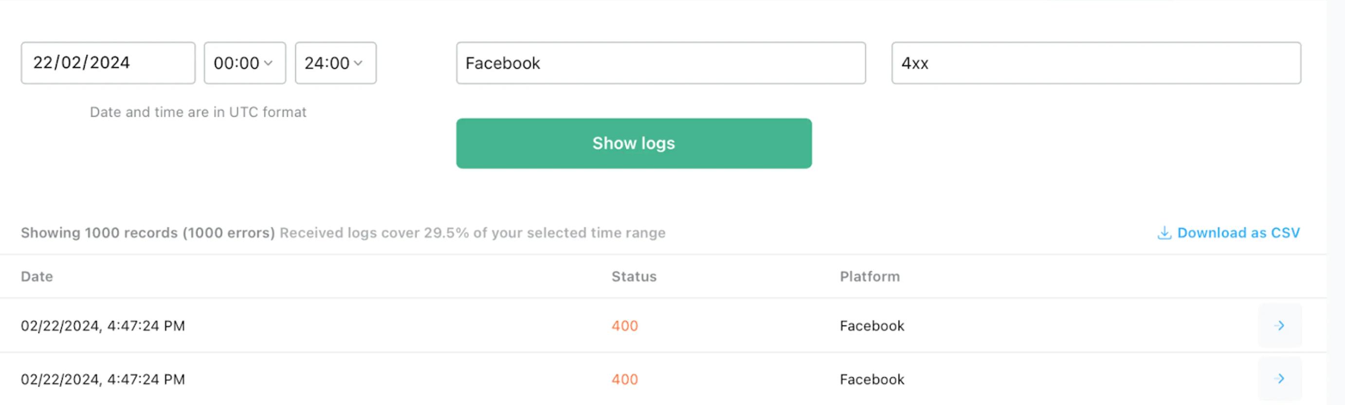 Stape logs