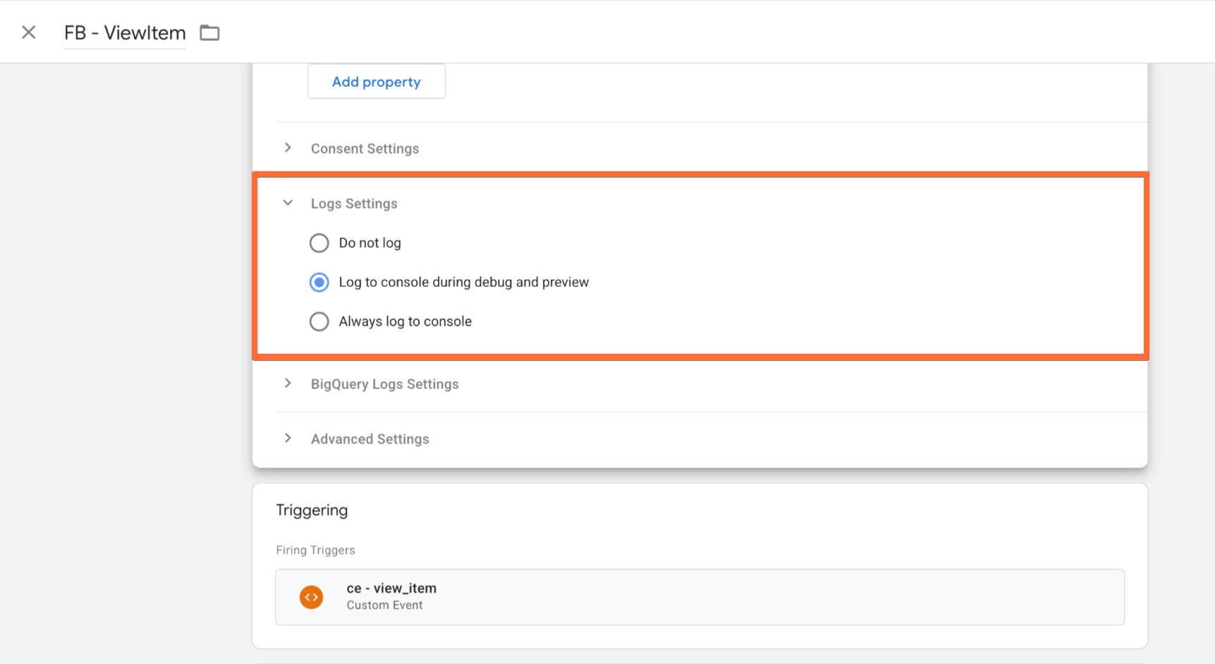 Logger tag pre-requisites