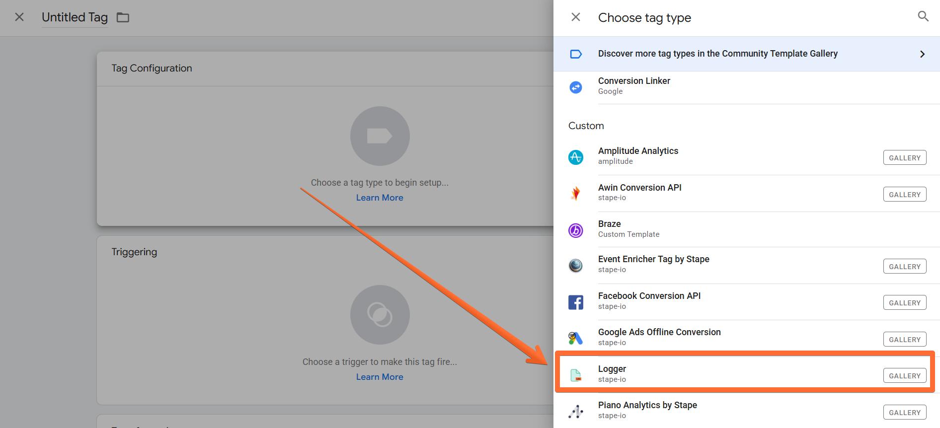 Create a Logger tag
