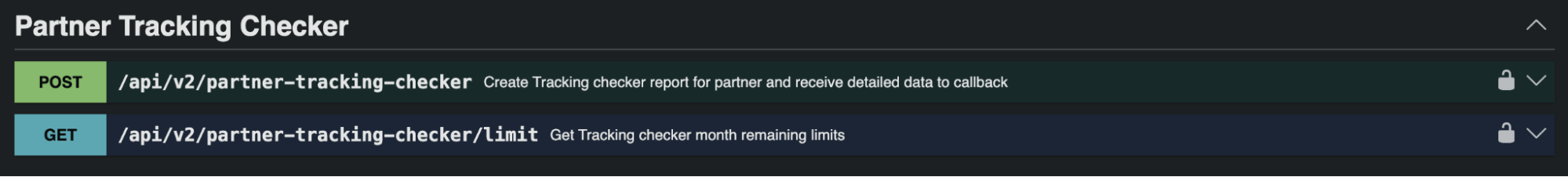 Partner Tracking Checker in Stape's APIs