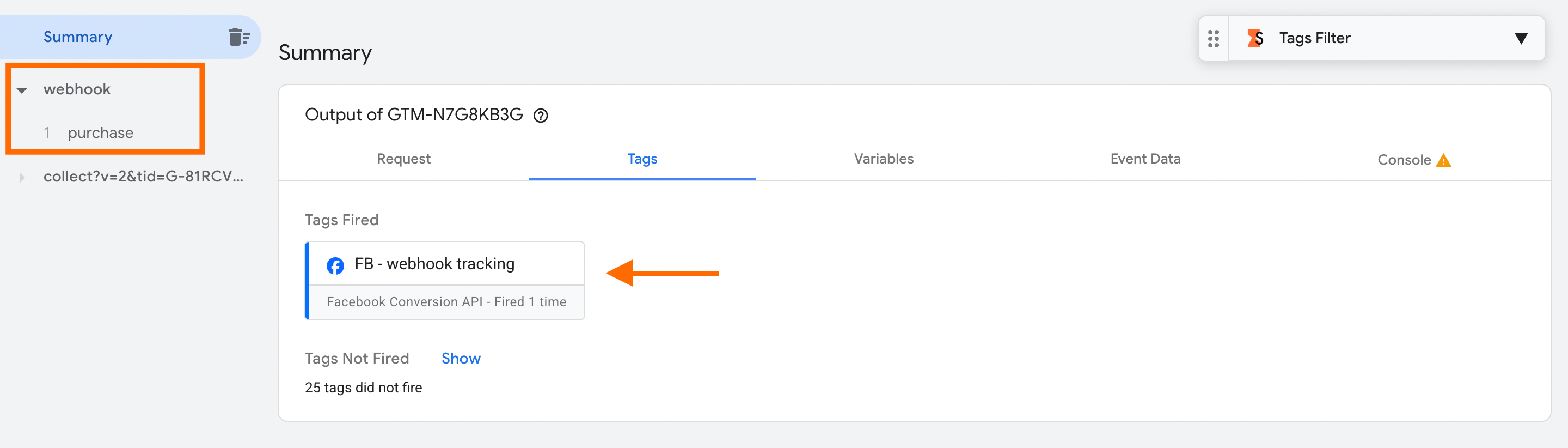Webhook in Preview and Debug Mode