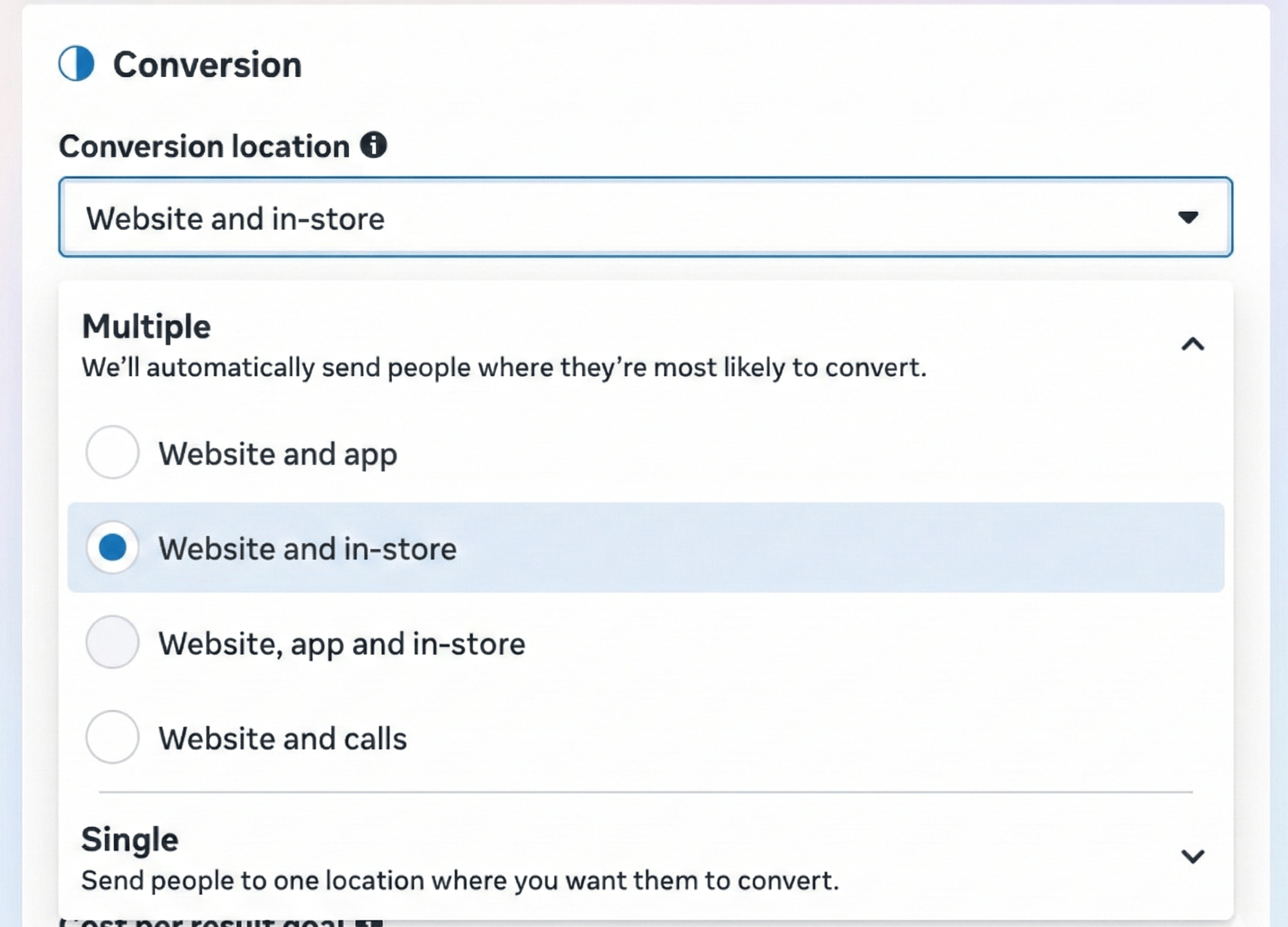 Conversion location