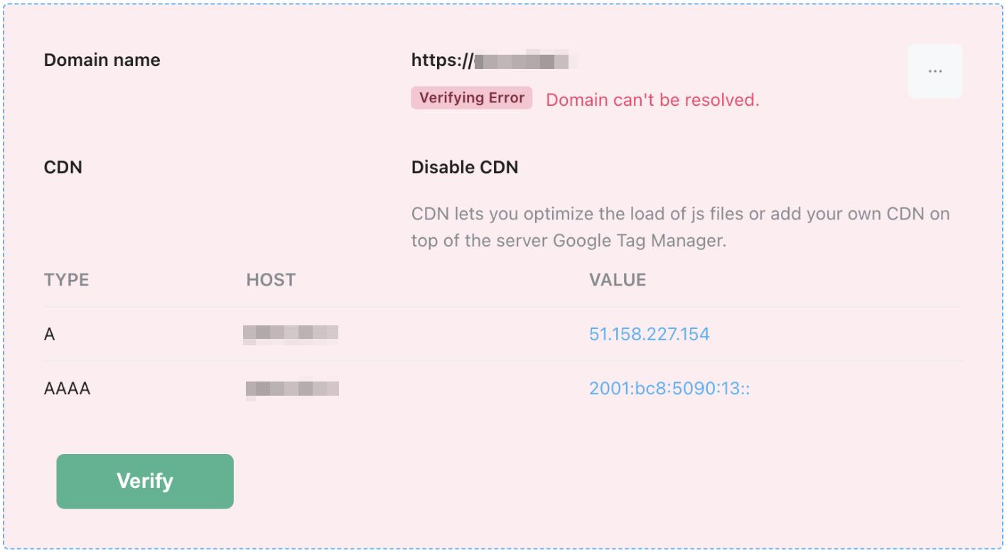 "Domain can't be resolved" error