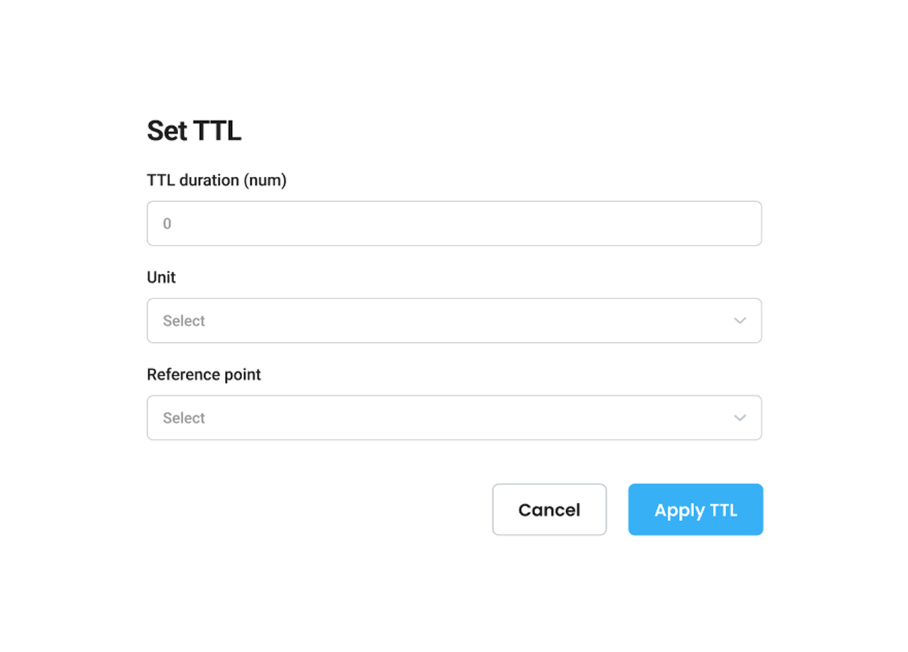 Time-to-live (TTL) 