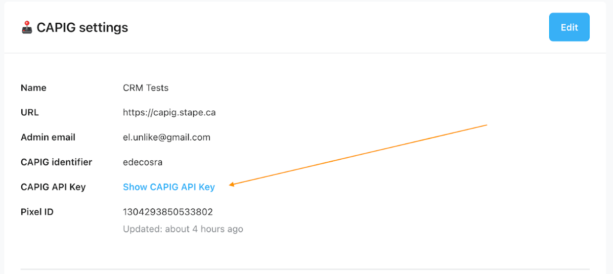 CAPIG API Key