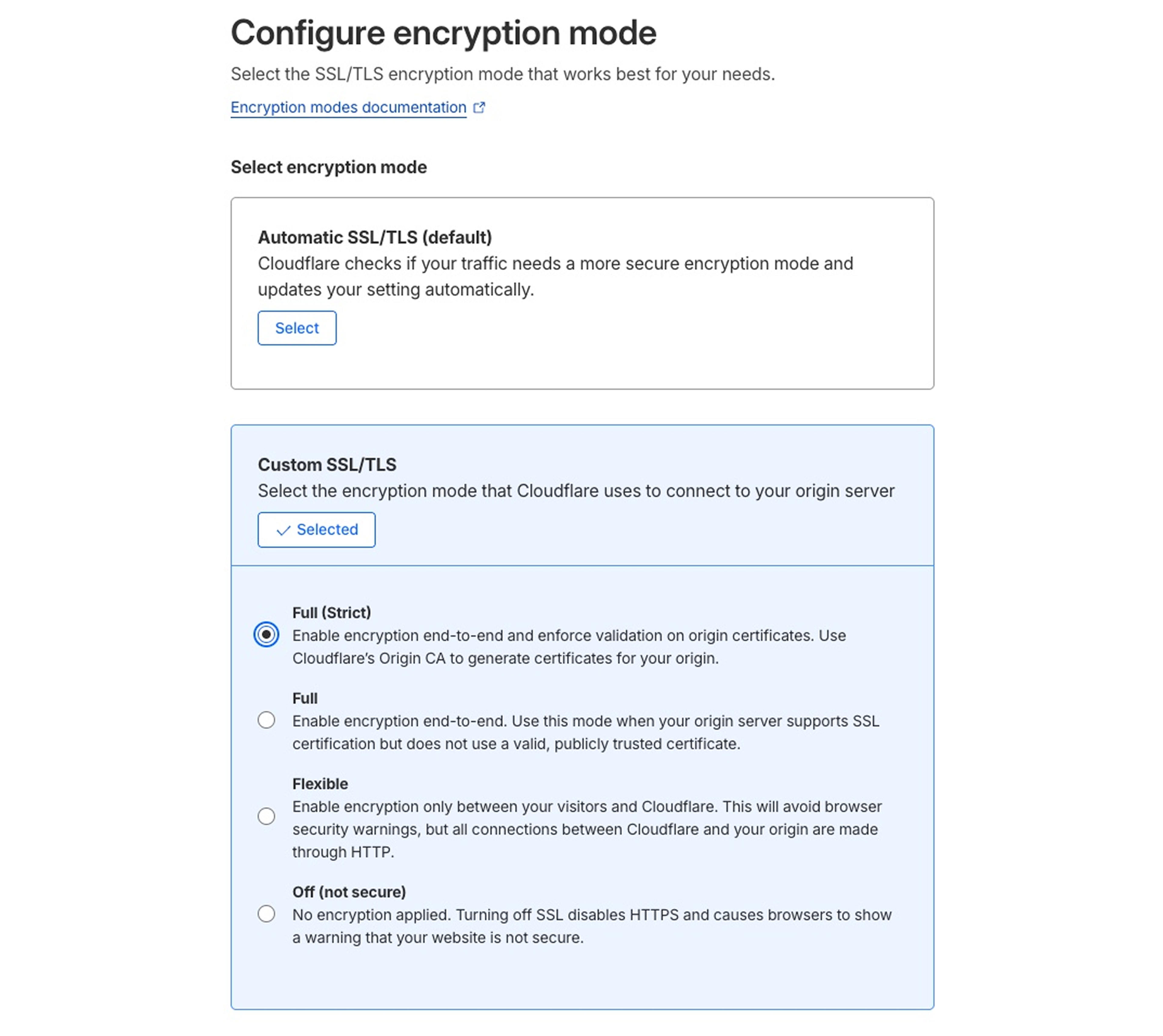 Configure O2O with Full (Strict) SSL